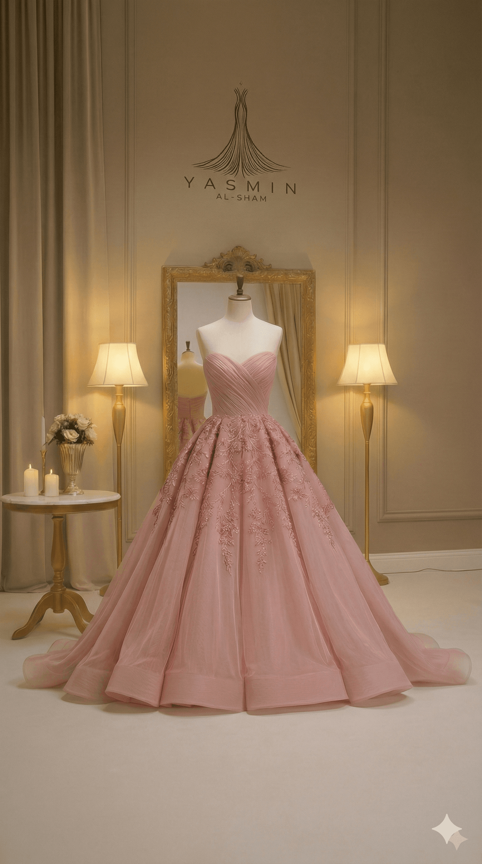 ياسمين الشام - تفصيل فساتين حسب الطلب